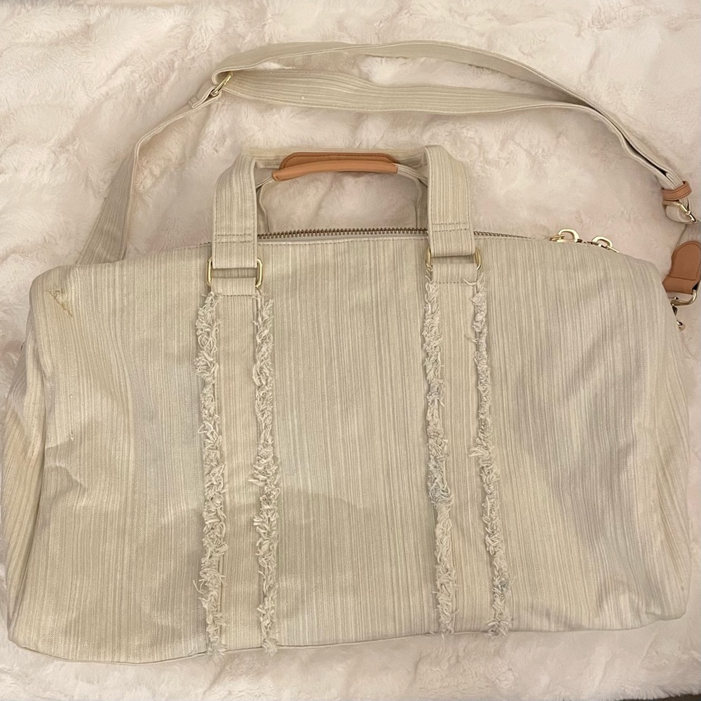 Stoney Clover Lane light denim duffel